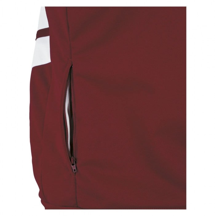 Errea Jim Tracksuit Jacket Maroon-White