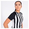 Nike Womens Striped Division III Short Sleeve Jersey (W) Black-White-Black
