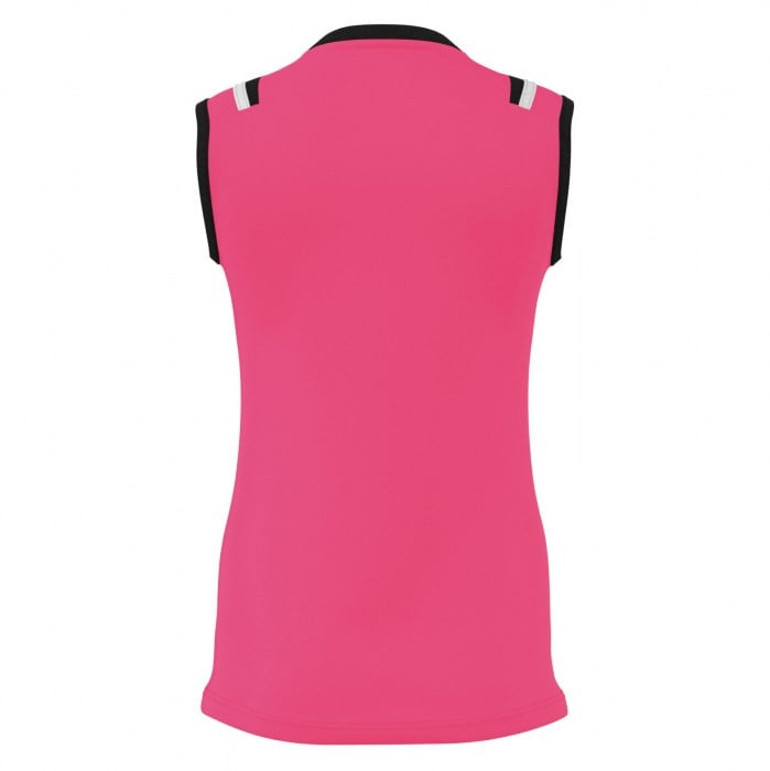 Errea Womens Lisa Sleeveless Top Fuxia-Black-White