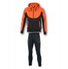 Joma Essential Hooded Tracksuit Orange-Black