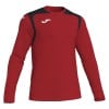 Joma Champion V Long Sleeve Football Shirt Red-Black