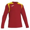 Joma Champion V Long Sleeve Football Shirt Red-Yellow