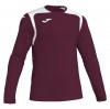 Joma Champion V Long Sleeve Football Shirt Burgundy-White