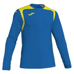 Joma Champion V Long Sleeve Football Shirt Royal-Yellow