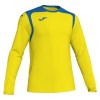 Joma Champion V Long Sleeve Football Shirt Yellow-Royal