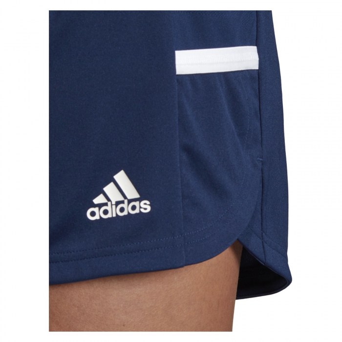 Adidas-LP Womens Team 19 Running Split Shorts Team Navy Blue-White