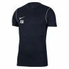 Nike Park 20 Short Sleeve Training Tee Obsidian-White-White