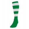 Precision Hooped Socks Emerald-White