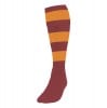 Precision Hooped Socks Maroon-Amber