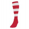 Precision Hooped Socks Red-White