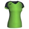 Joma Womens Supernova T-shirt (w) Black-Fluo Green