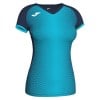 Joma Womens Supernova T-shirt (w) Navy-Fluo Turquoise