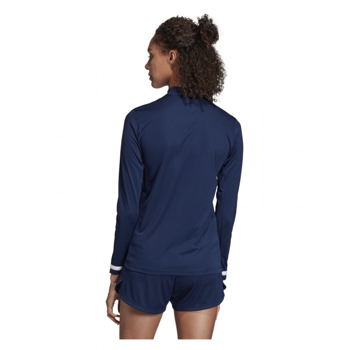 Adidas-LP Womens Team 19 1/4 Zip Jersey (W) Team Navy Blue-White