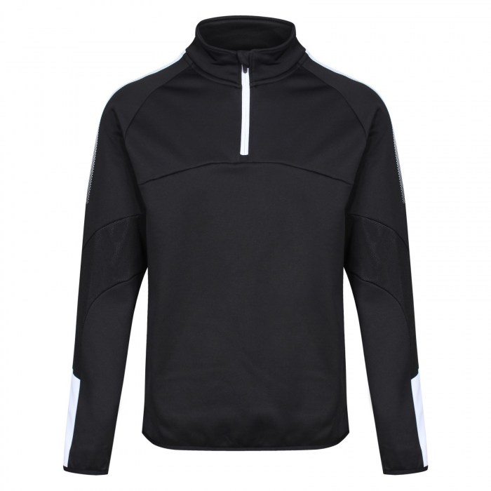 Classic Pro 1/4 Zip Midlayer Black-White