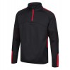 Classic Pro 1/4 Zip Midlayer Black-Red