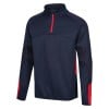 Classic Pro 1/4 Zip Midlayer Navy-Red