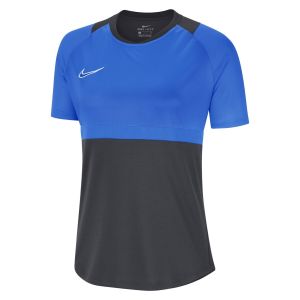 blue nike shirt with white logo