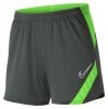 Nike Womens Dri-fit Academy Pro Shorts (w) Anthracite-Green Strike-White