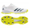 adidas LP 22YDS Cricket Shoes - White/Wild Teal/Acid Yellow
