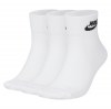 Nike Sportswear Everyday Essential Ankle Socks (3 Pair) - White/Black