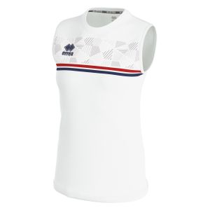 Errea Womens DIVINA SLEEVELESS SHIRT White-Red-Navy