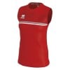 Errea Womens DIVINA SLEEVELESS SHIRT Red-Grey-White