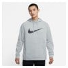 Nike Swoosh Pullover Hoodie - Dark Grey Heather/Black