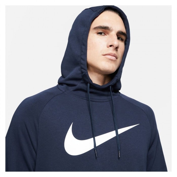 Nike Swoosh Pullover Hoodie - Obsidian/White