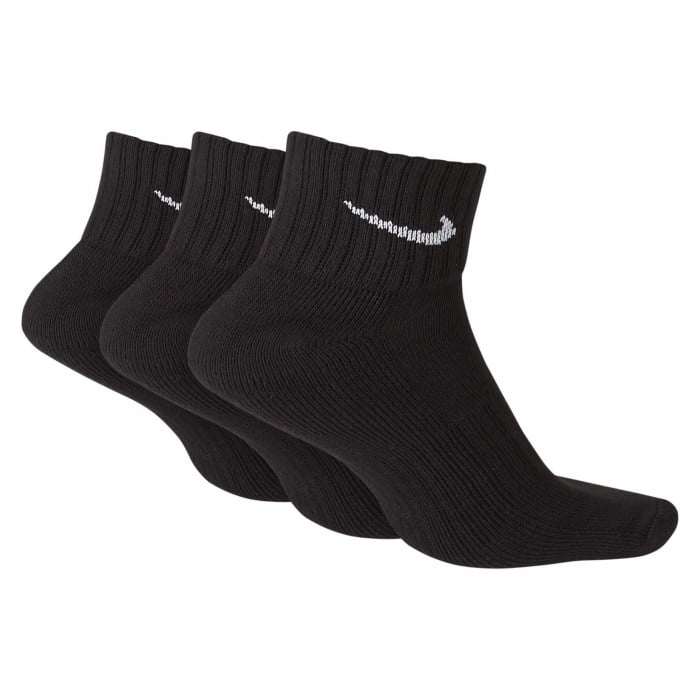 Nike Cushion Training Ankle Socks (3 Pairs) Black-White