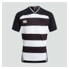 Canterbury VAPODRI EVADER HOOPED RUGBY SHIRT Black-White