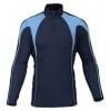 Classic Team 1/4 Zip Midlayer Navy-Sky