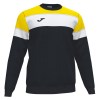 Joma Crew IV Sweatshirt Black-Yellow-White