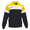Joma Crew IV Hoodie Black-Yellow-White