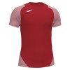 Joma Essential II Short Sleeve Shirt Red-White