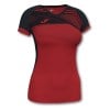 Joma Womens Supernova II Short Sleeve Shirt (W) Red-Black