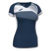 Joma Womens Supernova II Short Sleeve Shirt (W) Navy-White