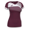 Joma Womens Supernova II Short Sleeve Shirt (W) Burgundy-White