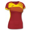 Joma Womens Supernova II Short Sleeve Shirt (W) Red-Yellow