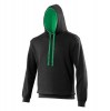 Varsity Hoodie - Jet Black/Kelly Green