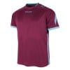 Stanno Drive Short Sleeve Shirt - Maroon/Sky