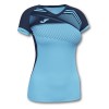 Joma Womens Supernova II Short Sleeve Shirt (W) Fluo Turquoise-Navy