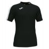 Joma Academy III Short Sleeve Shirt (M) Black-White