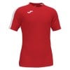 Joma Academy III Short Sleeve Shirt (M) Red-White