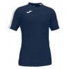 Joma Academy III Short Sleeve Shirt (M) Navy-White