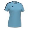 Joma Womens Academy III Short Sleeve Shirt (W) Fluo Turquoise-Navy