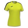 Joma Womens Academy III Short Sleeve Shirt (W) Fluo Yellow-Black