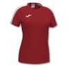 Joma Womens Academy III Short Sleeve Shirt (W) Red-White