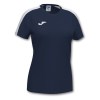 Joma Womens Academy III Short Sleeve Shirt (W) Navy-White