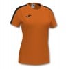 Joma Womens Academy III Short Sleeve Shirt (W) Orange-Black