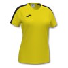 Joma Womens Academy III Short Sleeve Shirt (W) Yellow-Black